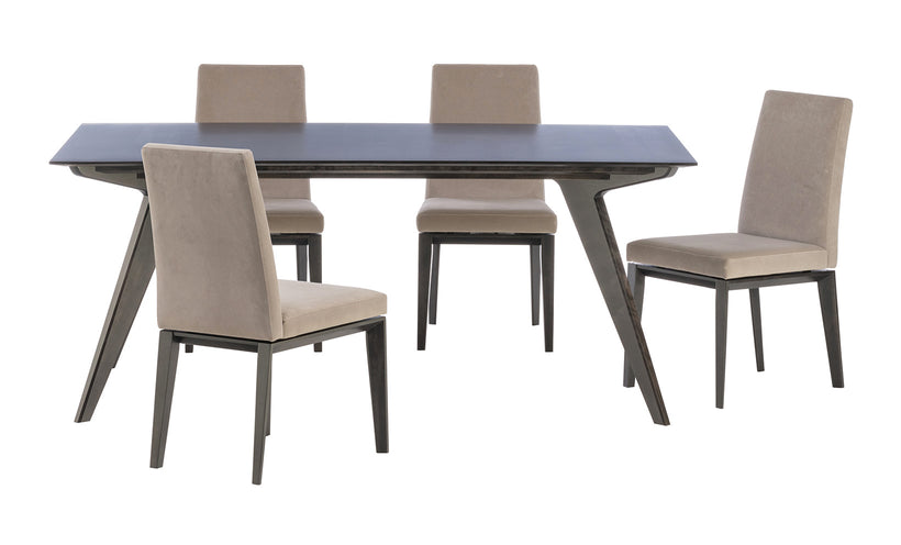 Downtown Dining Table and 4 Side Chairs
